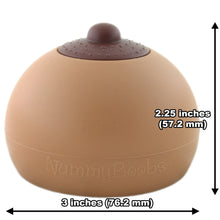 Nummy Boobs Brown Nipple Boob Teether Toy