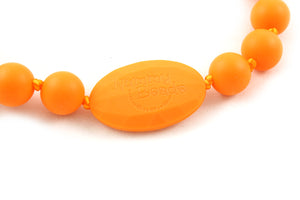 Jaden Silicone Teething Necklace - Tangerine (Orange)