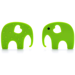 Green Elephant Baby Carrier Teether Toy