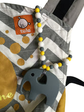 Yellow Elephant Baby Carrier Teether Toy