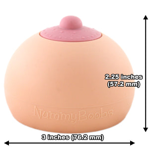 Nummy Boobs Pink Nipple Boob Silicone Teether Toy