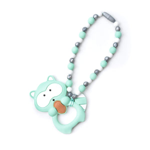 Nummy Beads Mint Raccoon Baby Carrier Teether Toy