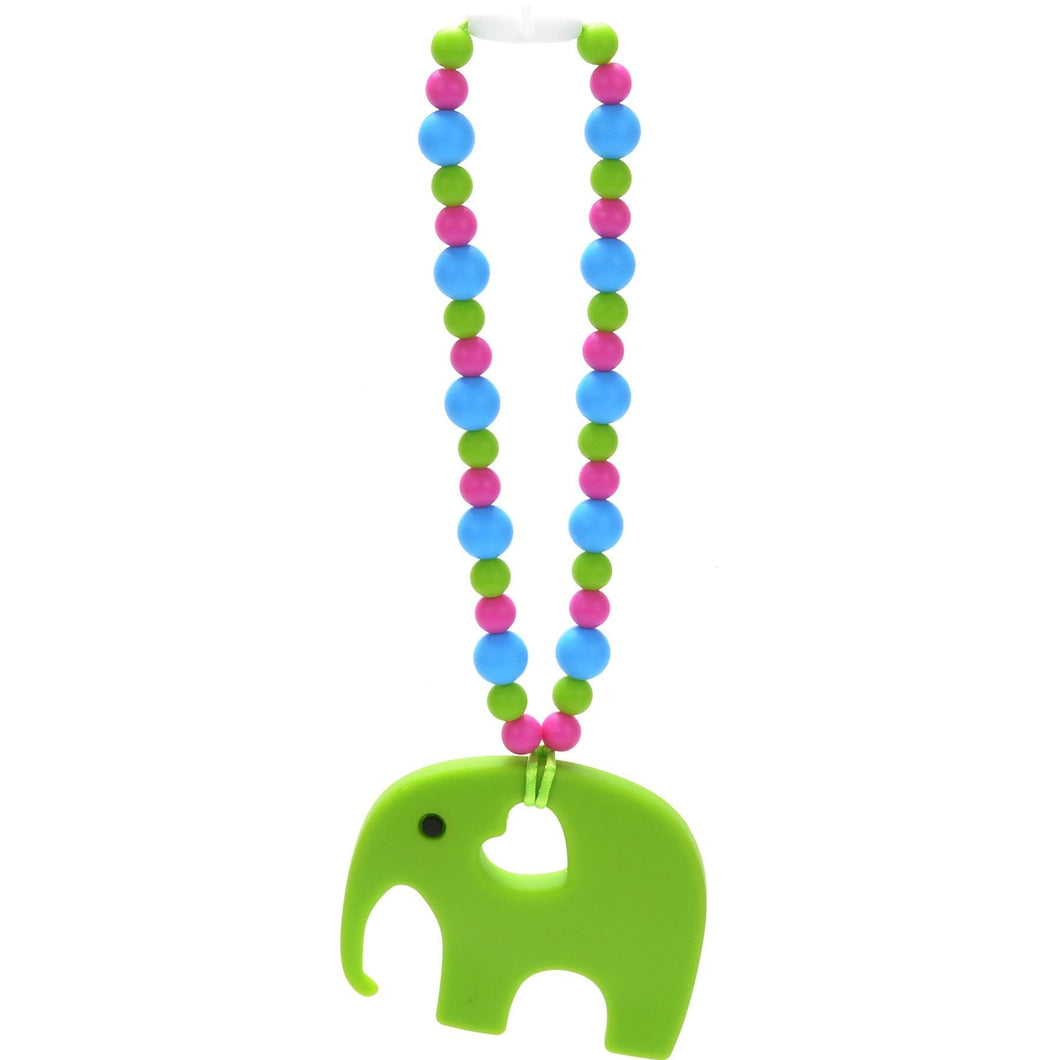 Nummy Beads Green Elephant Baby Carrier Teether Toy