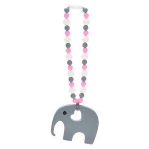 Nummy Beads Pink Elephant Baby Carrier Teether Toy