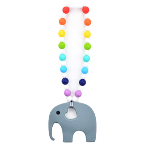 Nummy Beads Rainbow Elephant Baby Carrier Teether Toy