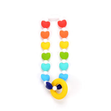 Nummy Beads Rainbow Hearts Baby Carrier Teether Toy