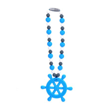 Nummy Beads Blue Helm (Ship's Wheel) Baby Carrier Teether Toy