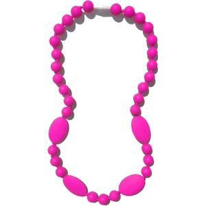 Nummy Beads Pink Jaden Silicone Teething Necklace