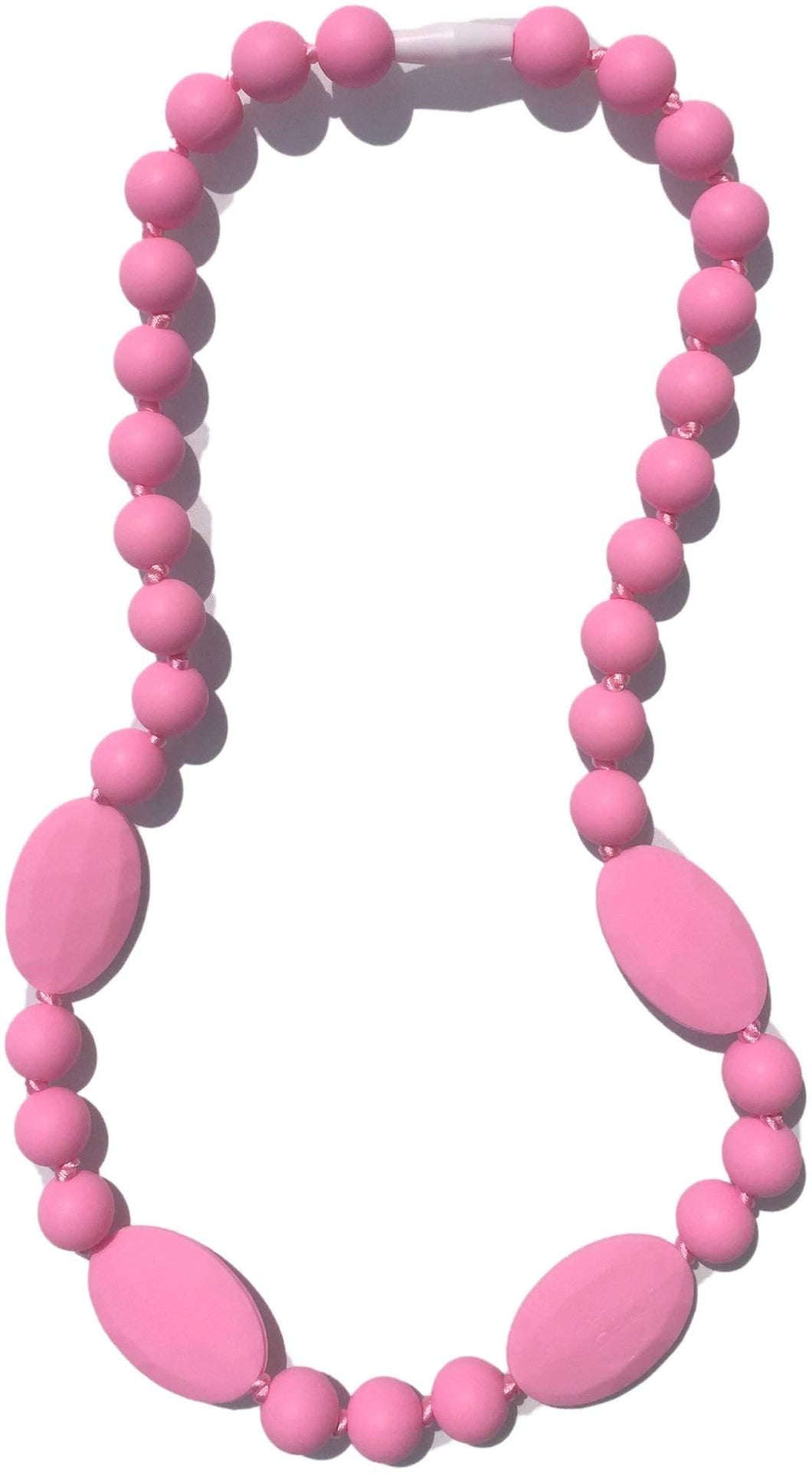 Nummy Beads Pink Jaden Silicone Teething Necklace