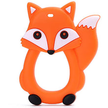 Orange Fox Baby Carrier Silicone Teether Toy