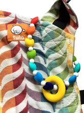 Rainbow Hearts Baby Carrier Teether Toy