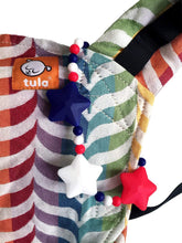Red, White & Blue Stars Baby Carrier Teether Toy