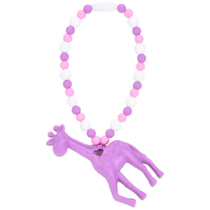 Nummy Beads Purple Giraffe Baby Carrier Teether Toy