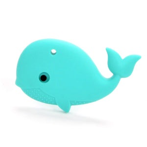 Rainbow Whale with Ring Baby Teether Toy