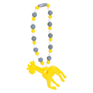 Yellow Giraffe Baby Carrier Teether Toy